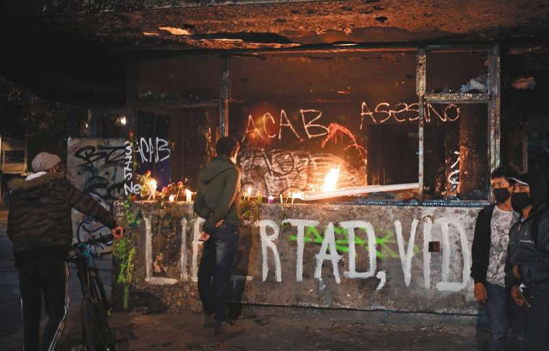 cai quemado protesta