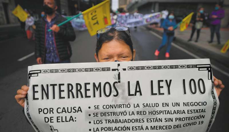 Protesta del personal de salud