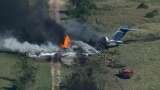 Accidente aéreo en Texas: las 21 personas a bordo sobrevivieron al choque