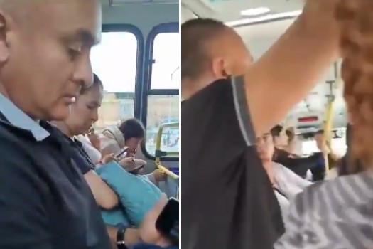 Imágenes del video denuncia.