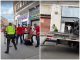 Atacaron a piedra a policía de tránsito que inmovilizó moto en Barranquilla