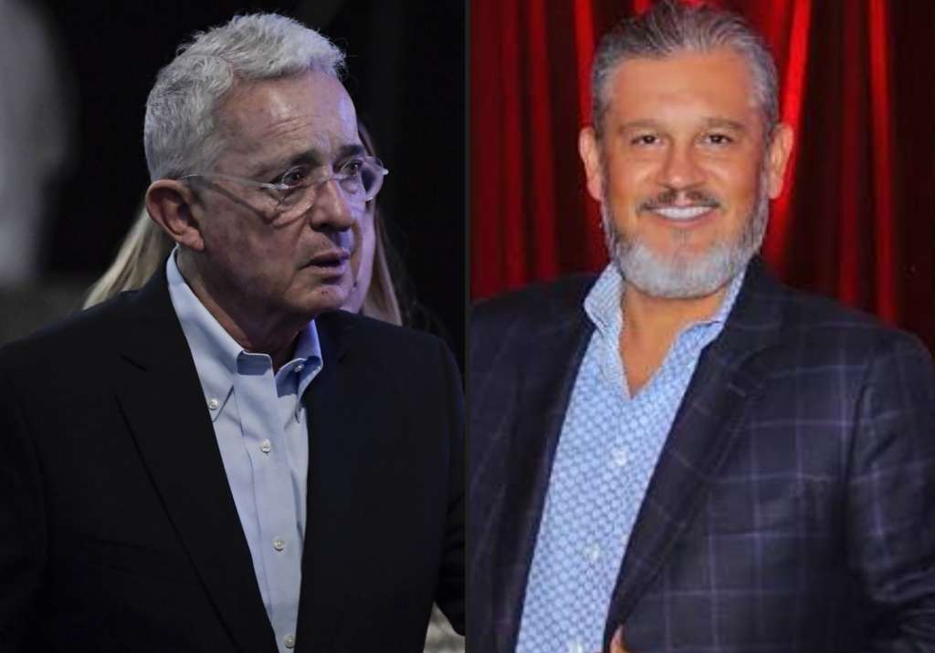 Álvaro Uribe y Carlos Suárez.