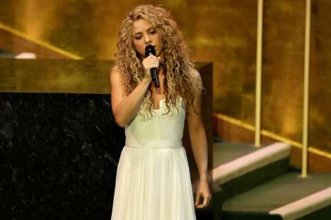Shakira canta "Imagine" en la ONU