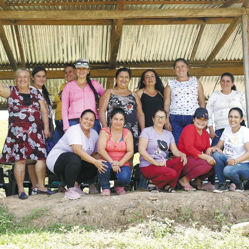 El grupo de defensoras del ecosistema amazónico.