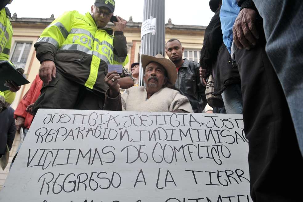 En Colombia más de seis millones de personas se han registrado como víctimas de desplazamiento forzado. /Gustavo Torrijos.