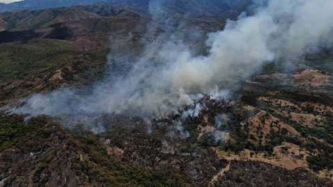 Ocho incendios forestales se mantienen activos en Tolima en la mañana de este 24 de agosto