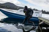 En fotos: buzos sacaron más de una tonelada de basura de la laguna de La Cocha