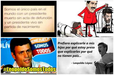 Masivo apoyo a Leopoldo López por redes sociales