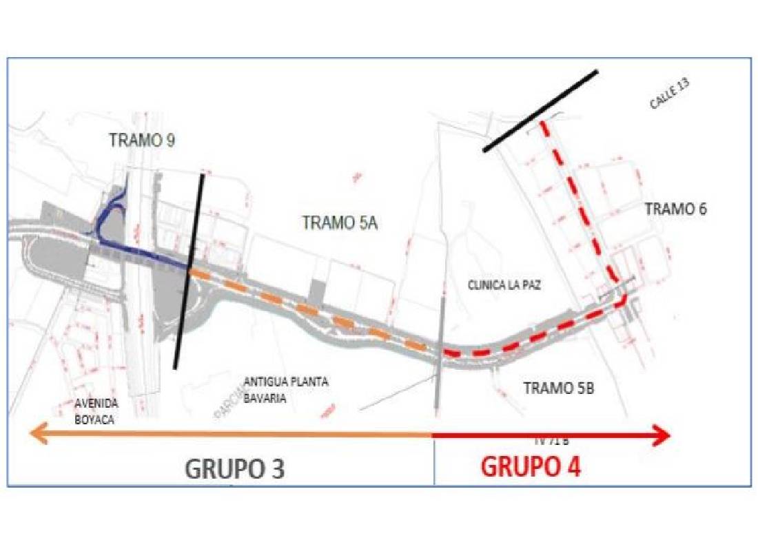 Estos eran los tramos afectados por la medida cautelar.