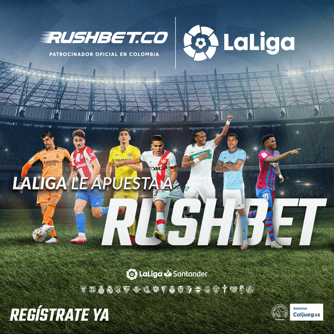 LaLiga le apostó a Rushbet para entregar viajes, millones en premios y experiencias únicas a los aficionados del fútbol