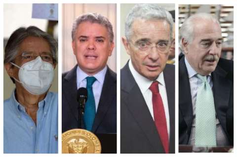 Duque, Uribe y Pastrana felicitaron al derechista Guillermo Lasso por su victoria en Ecuador