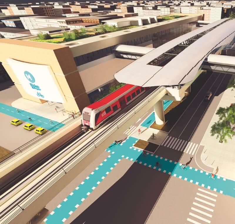 Con la extensión, el metro tendría una longitud de  más de 26 kilómetros.  / Alcaldía de Bogotá