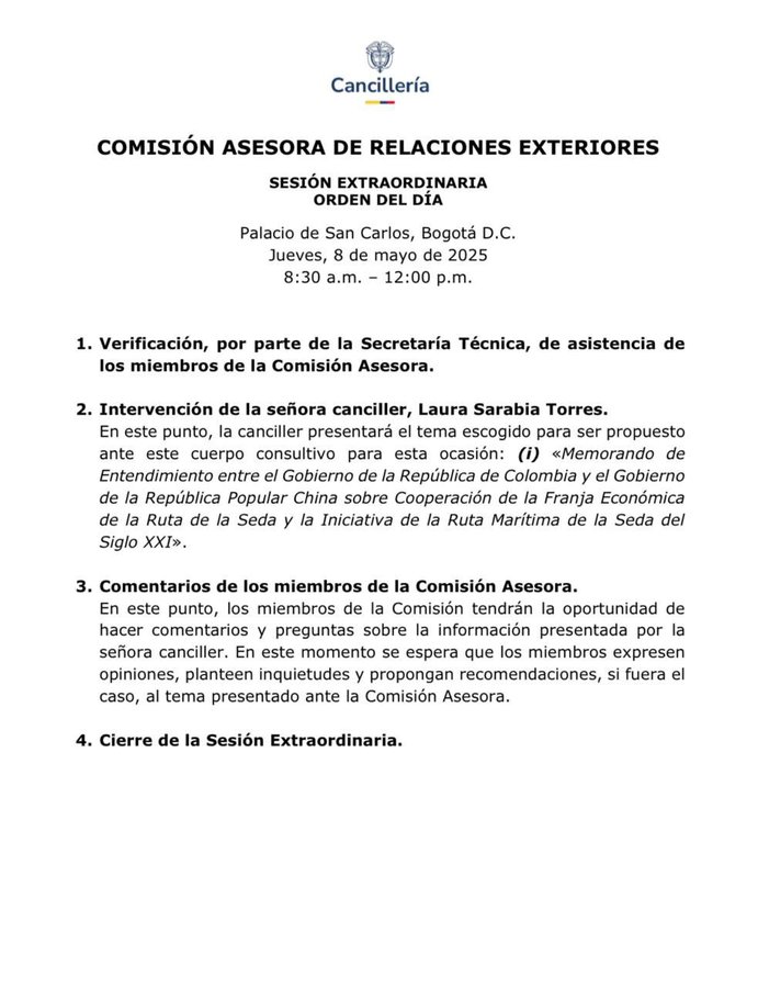 Cancillería.