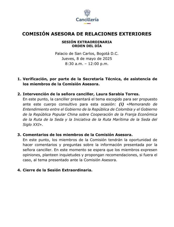 Cancillería.