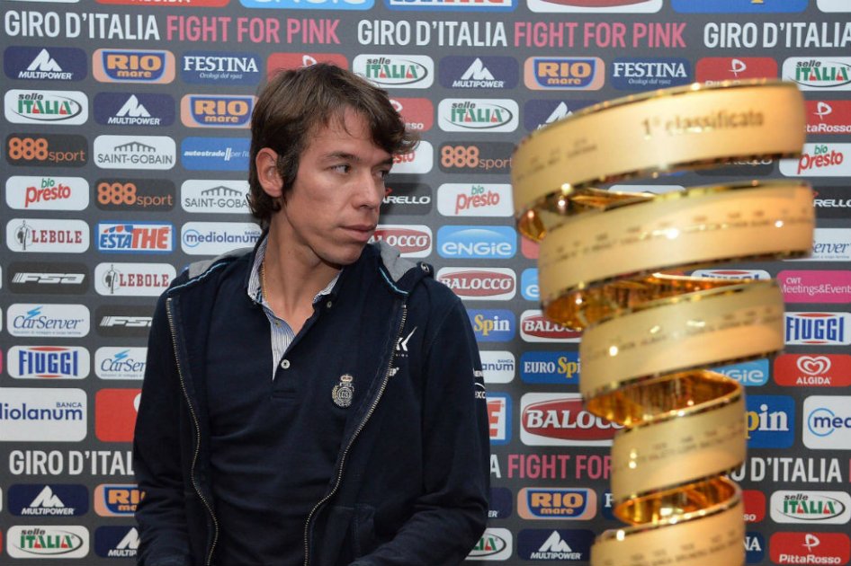 Rigoberto Urán, uno de los candidatos a ganar la edición 98 del Giro de Italia. Foto: AFP