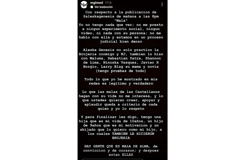 Después de que se filtrara un video donde, aparentemente, la exnovia de Nicky Jam habría recurrido a la magia negra para recuperar su amor, la modelo venezolana sorprendió con una nueva declaración. Esto dijo.