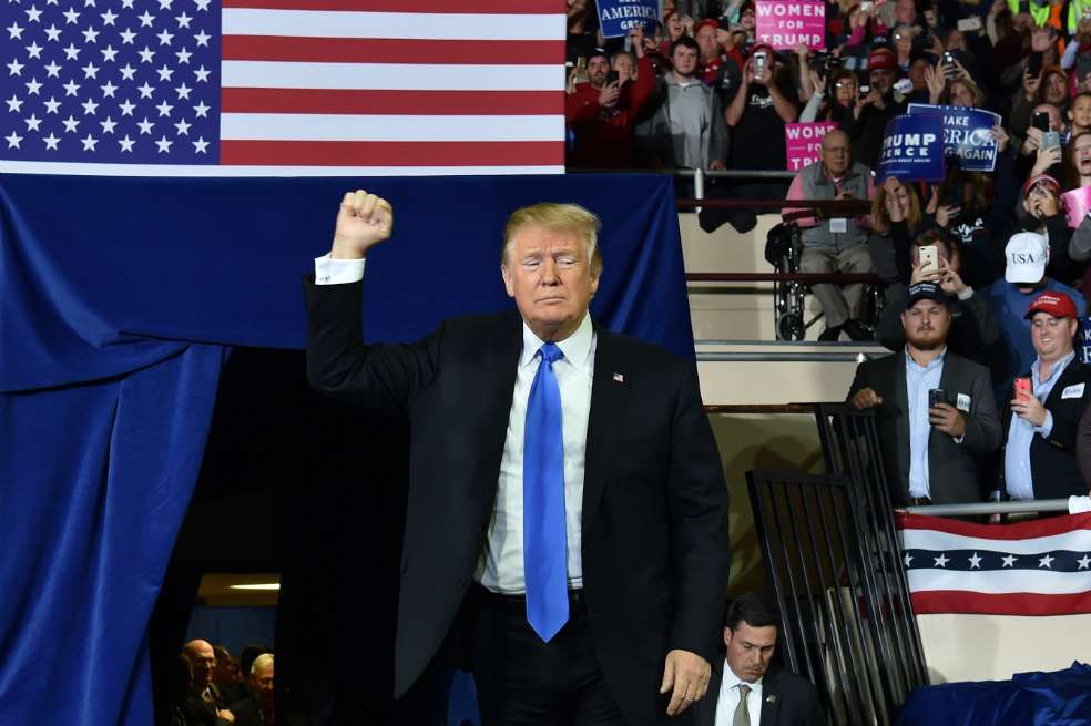 Las elecciones legislativas de noviembre serán fundamentales para conocer si Trump continúa con un gran apoyo electoral en el país. / AFP