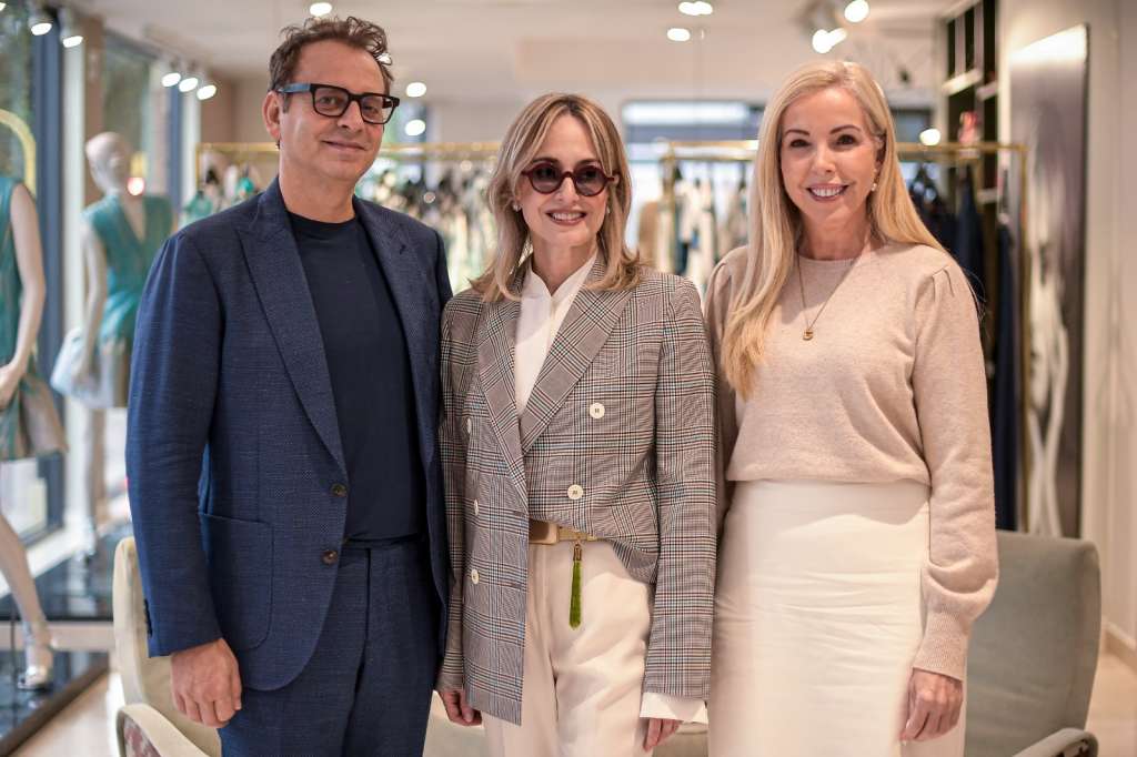 Hakan Baykam, Silvia Tcherassi y Eva Hughes. / Mauricio Alvarado