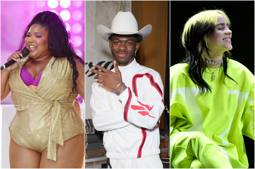 Lizzo, Lil Nas X y Billie Eilish parten favoritos en el Grammy.  / AFP