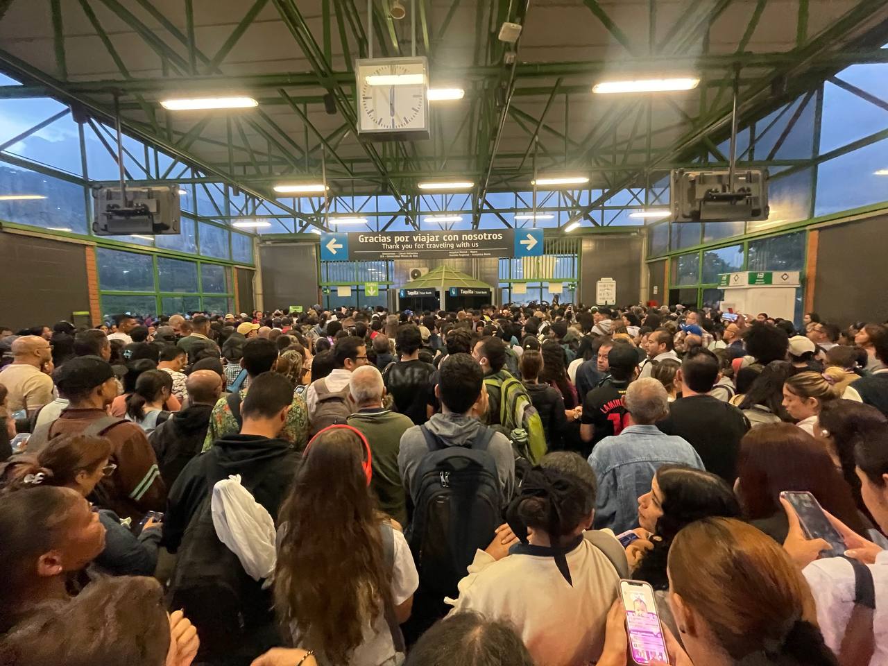 Congestión Metro de Medellín