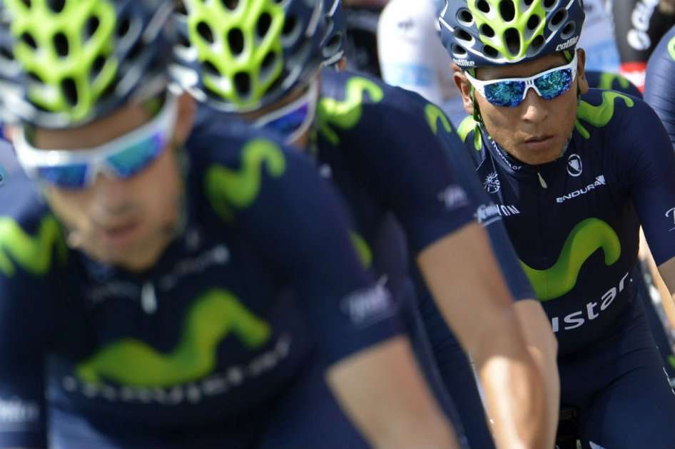 Nairo Quintana durante la tercera etapa del Tour de Francia. Foto: AFP