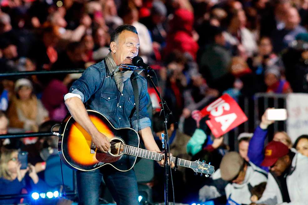 Bruce Sprinsgteen en concierto. / AFP
