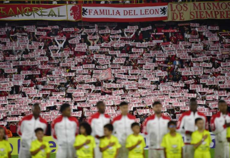 En imágenes: así se vivió el agónico empate de Santa fe en Copa Libertadores