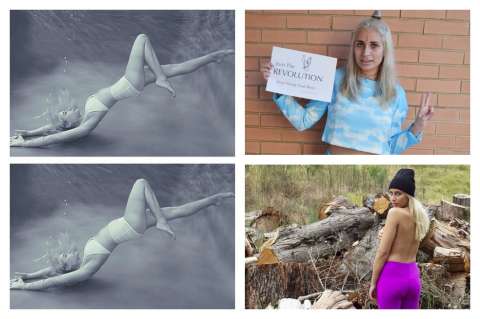 Meaghan Kausman, la modelo que se le rebeló al Photoshop