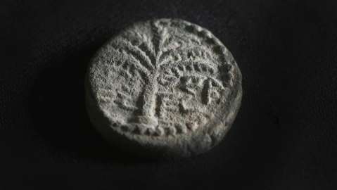 Las monedas de hace 1.900 años que encontraron en el desierto de Judea