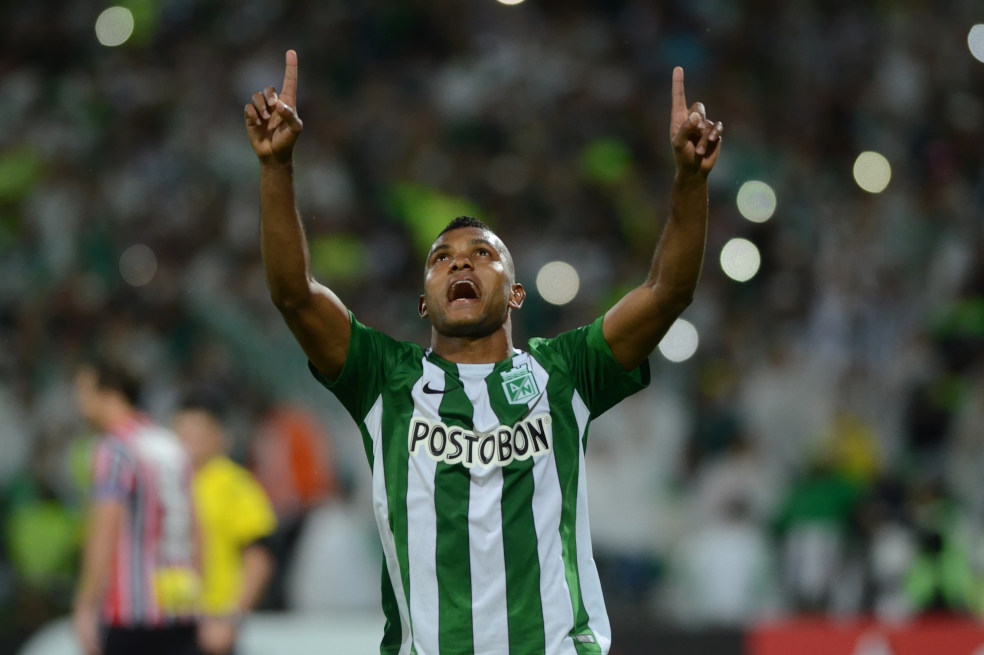 Miguel Ángel Borja ha convertido cuatro goles en la Copa Libertadores. / Luis Benavides