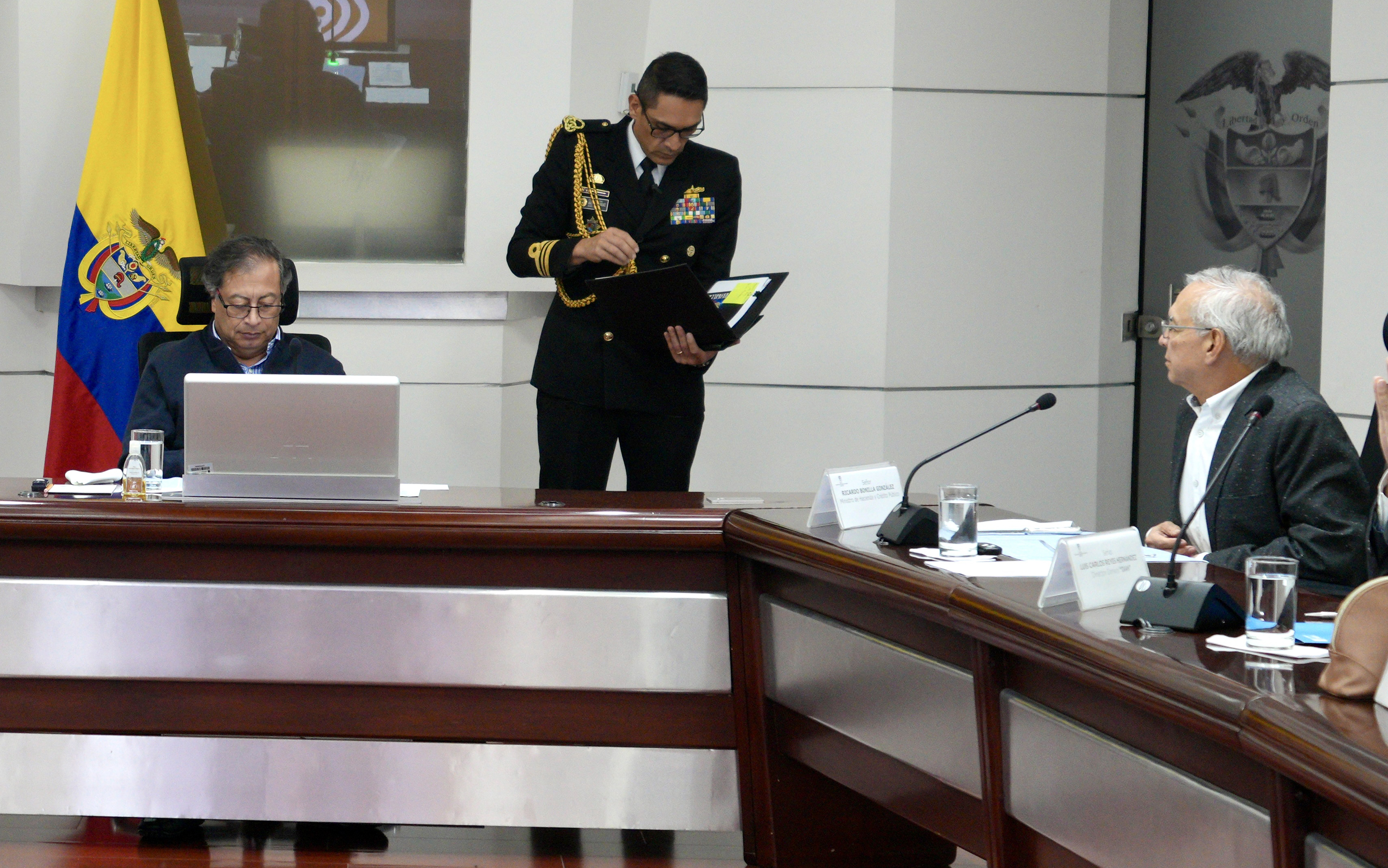 Foto de Gustavo Petro y Ricardo Bonilla