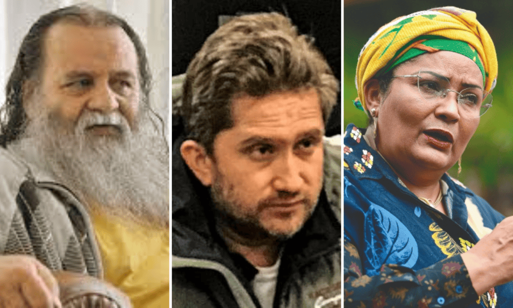 Martín Sombra, El Enfermero y Victoria Sandino.