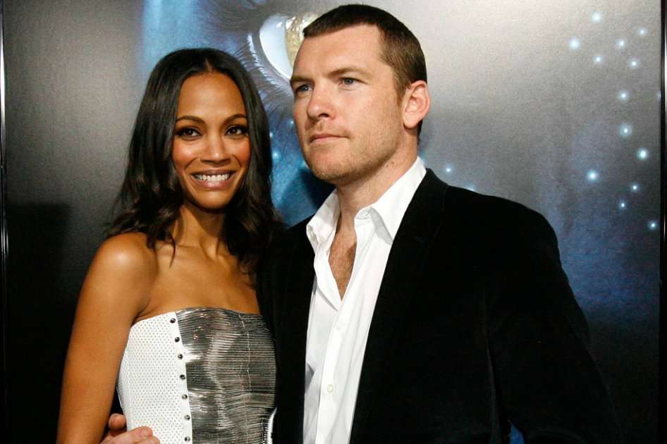 Zoe Saldaña y Sam Worthington.