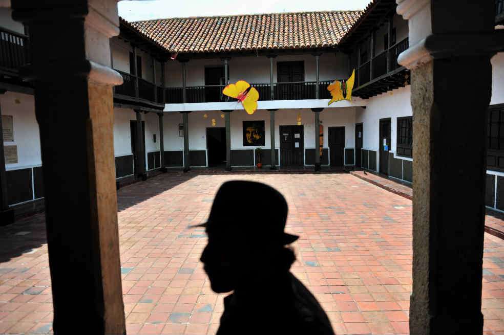 La plazoleta central del antiguo Liceo Nacional de Varones, colegio en el que estudió Gabriel García Márquez.