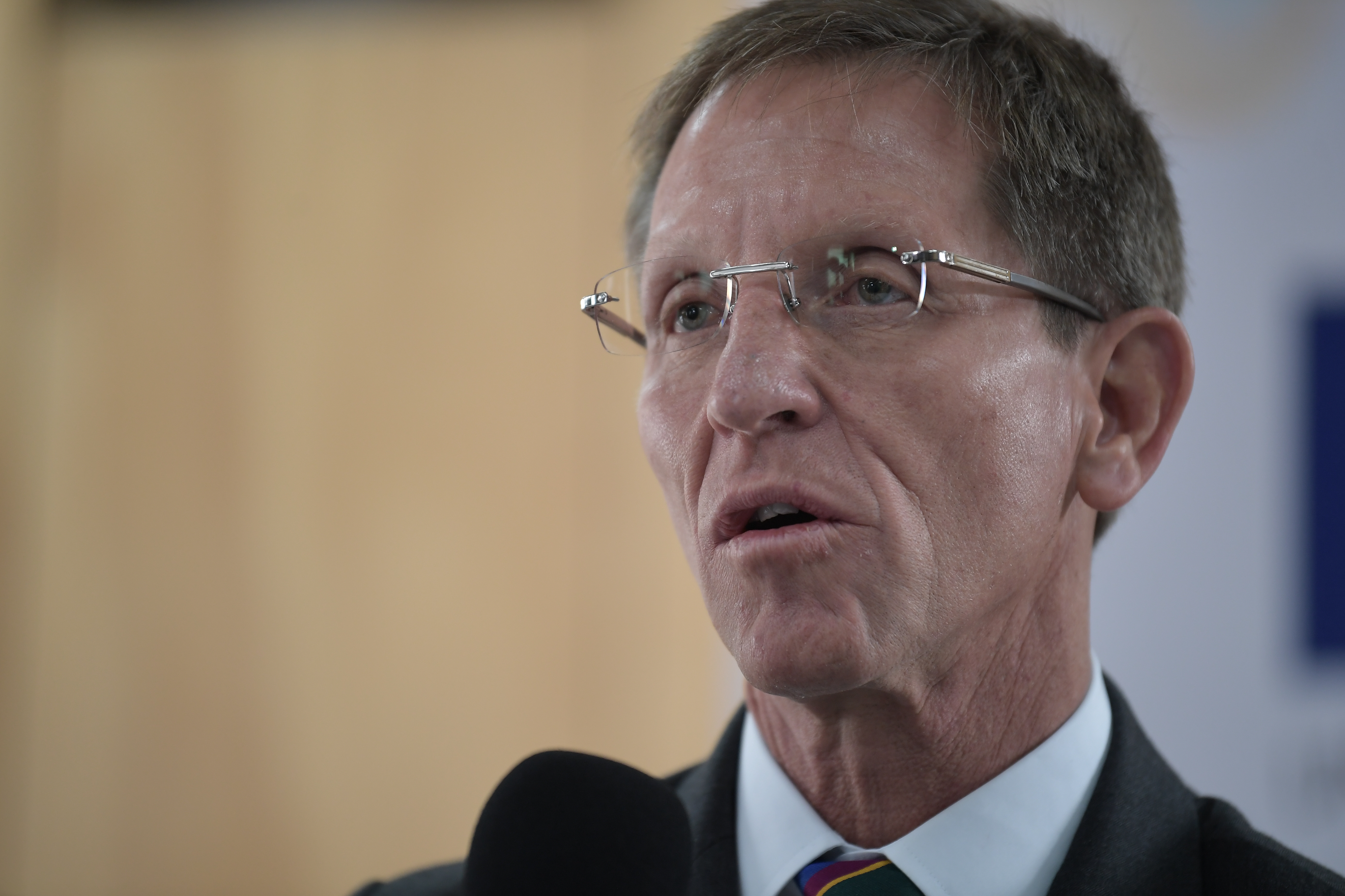 Consejero presidencial para la Estabilización y la Consolidación en rueda de prensa, anunciando la extensión del Fondo Europeo para La Paz por cuatro años más.