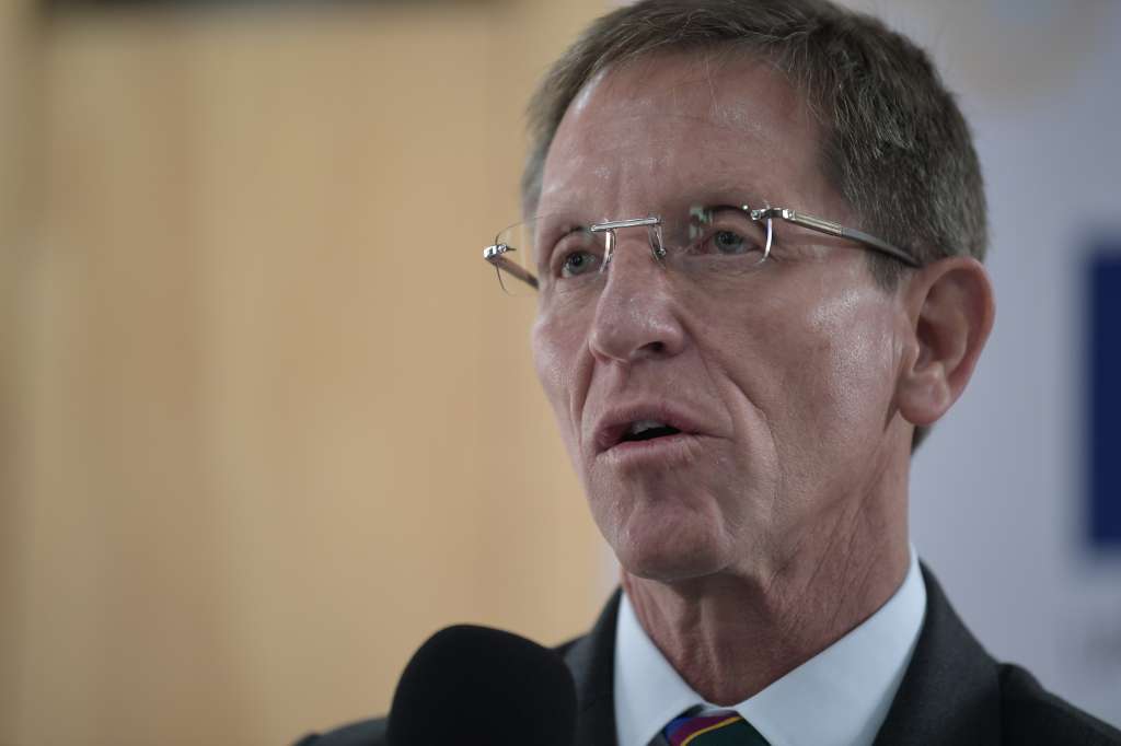 Consejero presidencial para la Estabilización y la Consolidación en rueda de prensa, anunciando la extensión del Fondo Europeo para La Paz por cuatro años más.