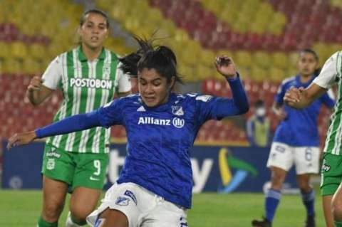 Sin goles terminaron Millonarios y Nacional femenino en El Campín