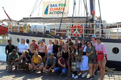 Galería: Jóvenes cruzarán a vela el Atlántico desde Colombia con un mensaje ambiental