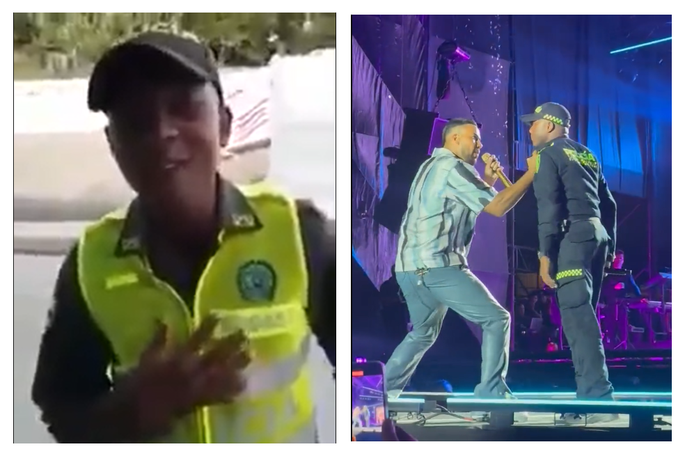 Policía en concierto de Romeo Santos, en Medellín
