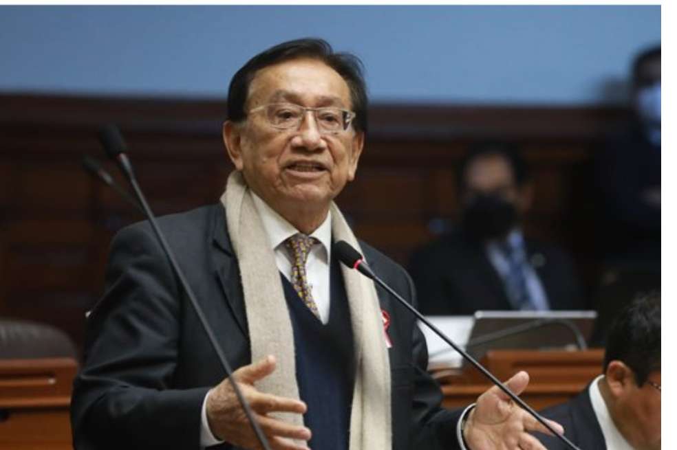 José María Balcázar, nuevo presidente interino de Perú, en foto publicada en X por @Agencia_Andina