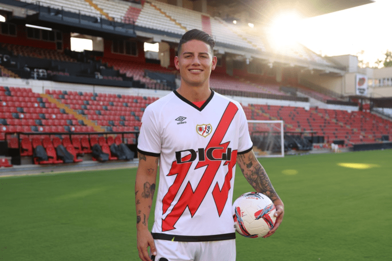 ¿Debutará James Rodríguez? Hora y dónde ver en vivo el Espanyol vs. Rayo Vallecano