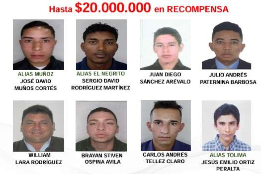 Anunciaron recompensa de hasta 20 millones. Si tiene informacipon valiosa puede compartirla llamando al 323 273 4643 o escribiendo al correo desab.sijin@policia.gov.co