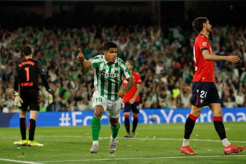 Vea el gol de ‘Cucho’ Hernández con Betis: sueña con Champions el próximo año