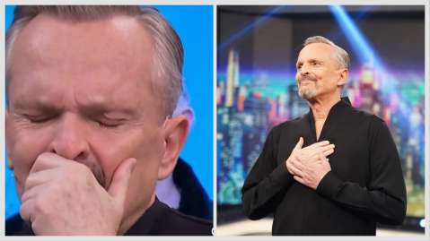 Miguel Bosé lloró en vivo por su mamá. Presentador tuvo que consolarlo: Video