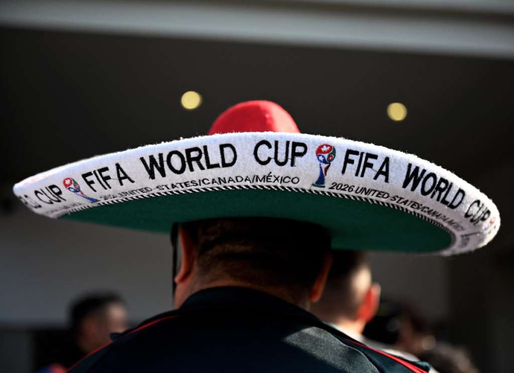 A Mexican fan arrives before the inauguration of Banorte Stadium (formerly known as Azteca), for a friendly match between Mexico and Portugal, in Mexico City on March 28, 2026.