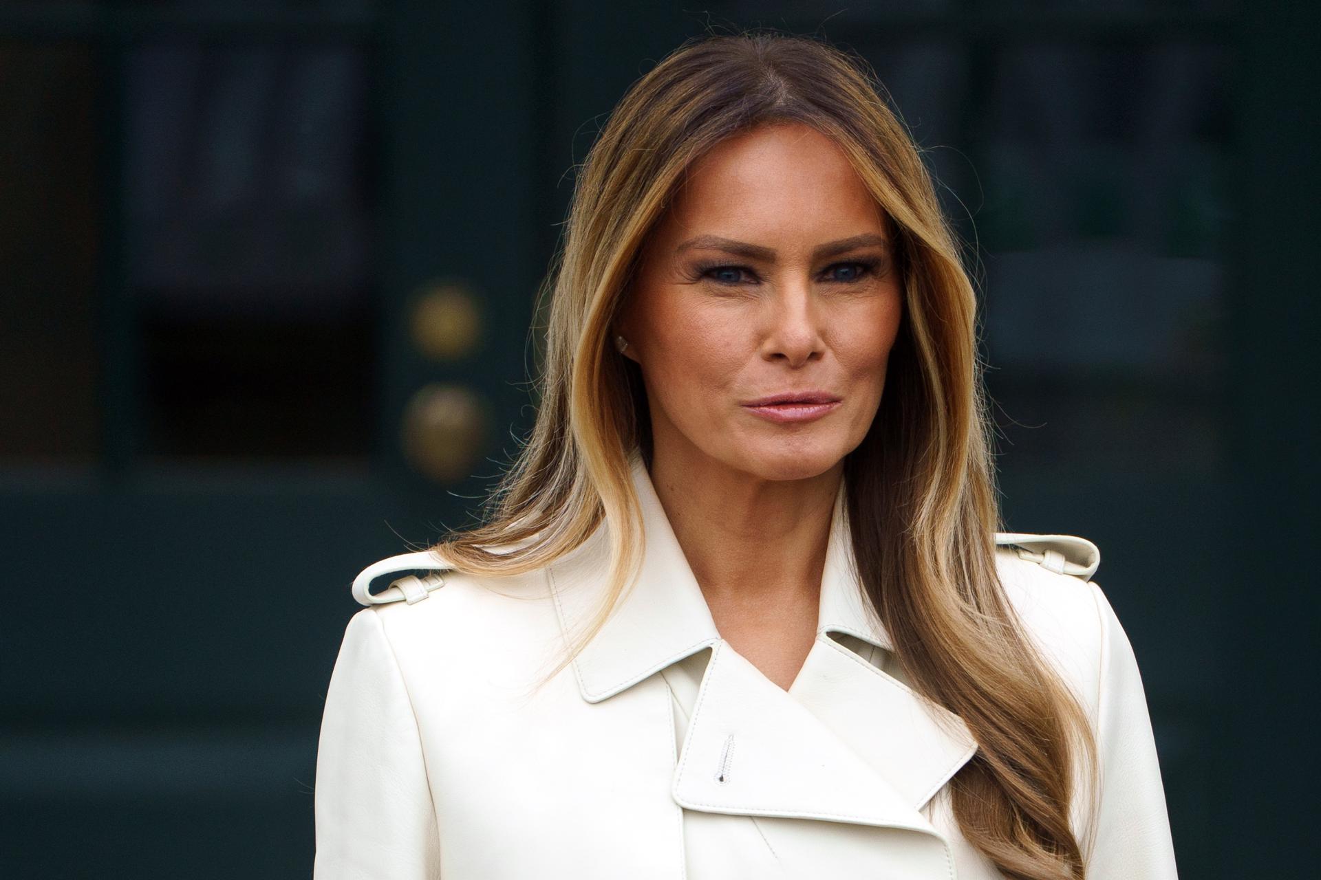 WASHINGTON (United States), 21/04/2025.- US First Lady Melania Trump attends the 2025 Easter Egg Roll at the White House in Washington, DC, USA, 21 April 2025. EFE/EPA/WILL OLIVER
