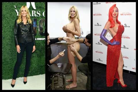 La transformación de Heidi Klum en Jessica Rabbit