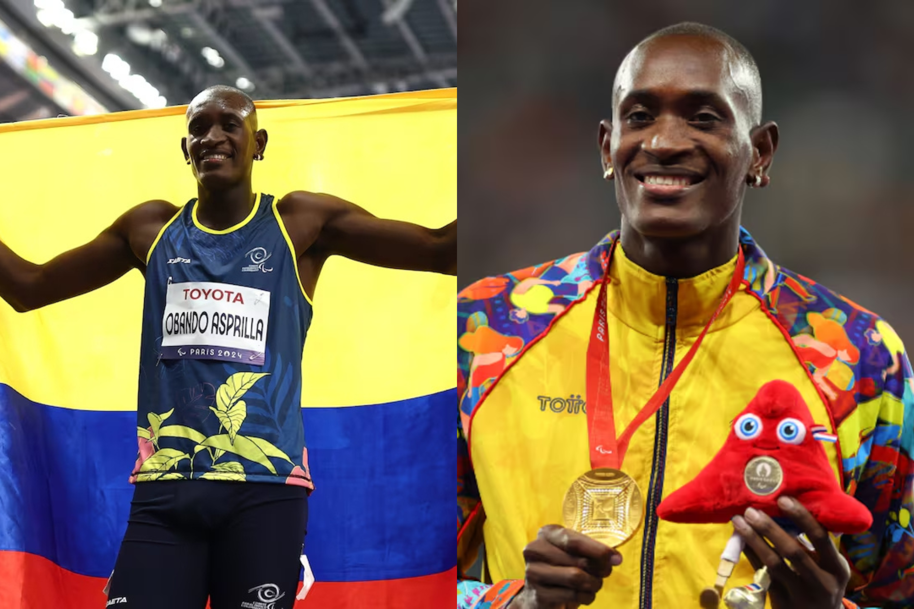 Jhon Sebastián Obando, cuarto oro de Colombia en los Juegos Paralímpicos.