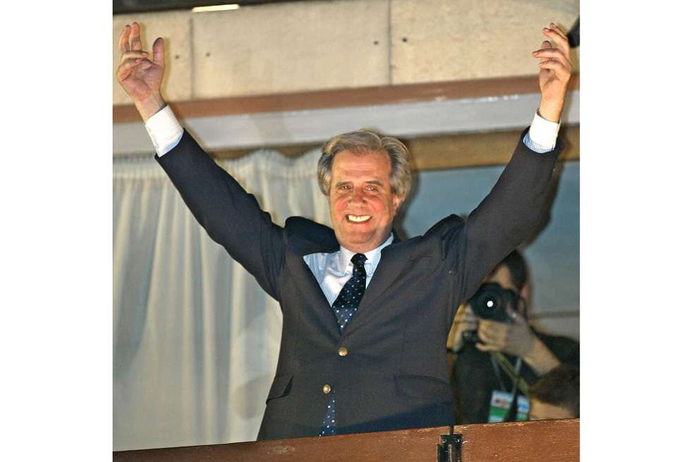 Montevideo, 31 de octubre de 2004: la investidura de Tabaré Vázquez como presidente. / AFP