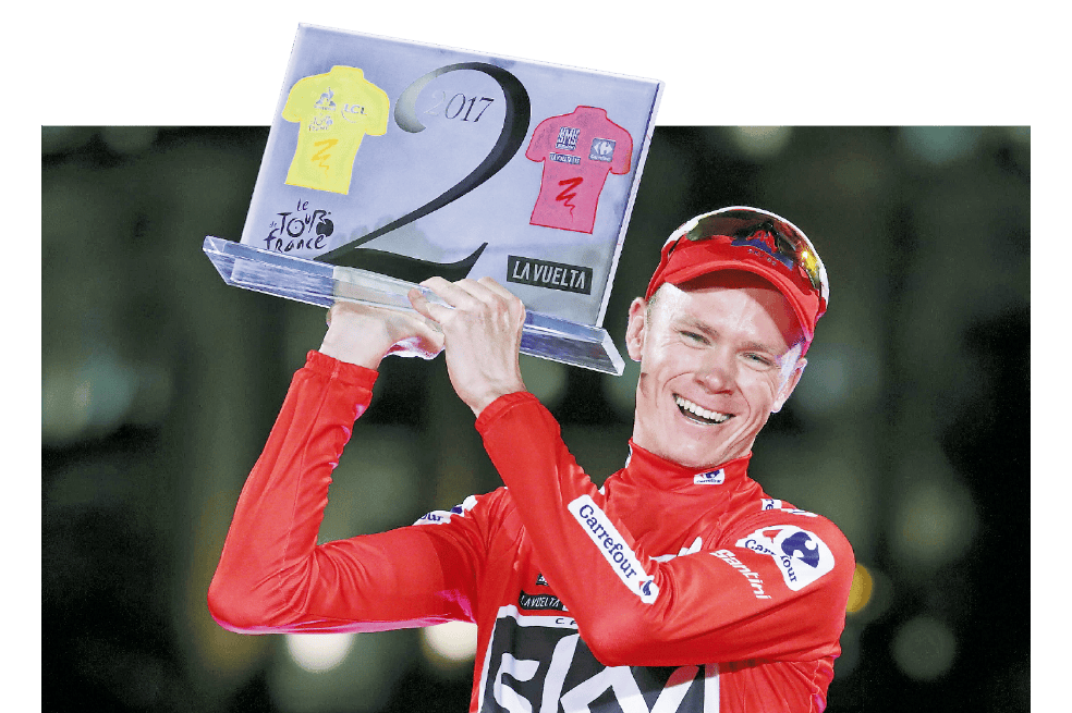 Chris Froome ganó el Tour y la Vuelta en el mismo año, como lo hicieron Anquetil e Hinault.  / EFE